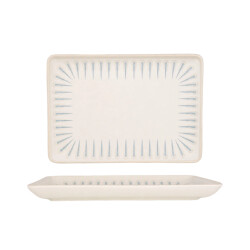 Rinart Serveerschaal sierra porselein 30x22 cm set van 2