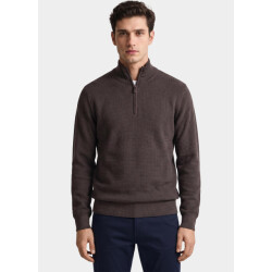 R2 Amsterdam Pullover heren structured half zip 134.zip.001/042