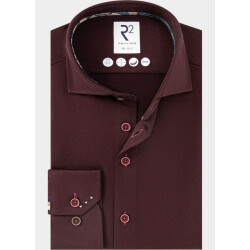 R2 Amsterdam Overhemd heren knitted dobby shirt 134.wsp.009/080
