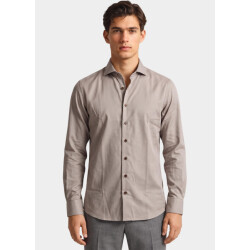 R2 Amsterdam Overhemd heren knitted herringbone shirt 134.wsp.011/045