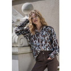 Geisha 63713-20 675 blouse navy/brown