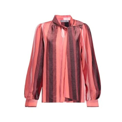 Geisha 63584-32 420 blouse stripes pink/coral/burgundy