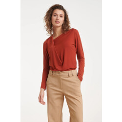 Smashed Lemon Top met asymmetrische halslijn |