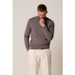 Profuomo Ppxj30002d pullover half zip aubergine profu