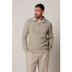Profuomo Ppxj30058g pullover half zip beige profu