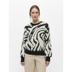 Object Moline zebra print knit trui