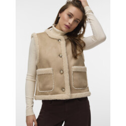 Vero Moda Vmlina kort teddy gilet