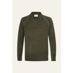Profuomo chenille polo ppxj30036b z green