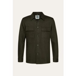 Profuomo knitted overshirt ppxf30001c z3 dark green
