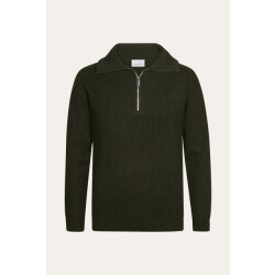 Profuomo heavy wollen half zip ppxj30058e z3 dark green