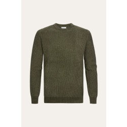 Profuomo chenille crewneck ppxj30034a z green