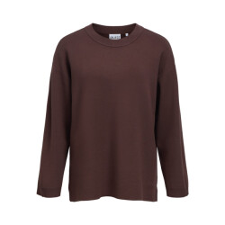 Object objreynard l/s lo knit pullover noo 23049287 seal brown