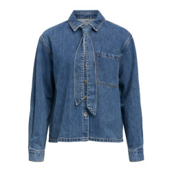 Object objrosie l/s re shirt noos 23049193 medium blue denim