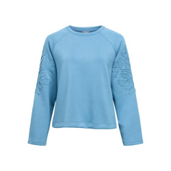 Object objandrea re l/s o-neck emb sweat n 23049290 shadow