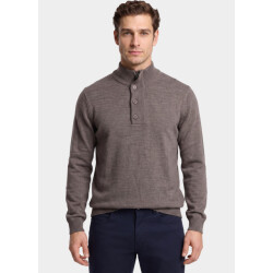 Bos Bright Blue Half zip 1171/153 taupe