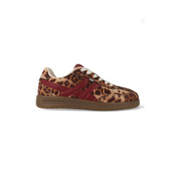 Posh by Poelman Sneakers megan 39 / bruin / bordeaux rood