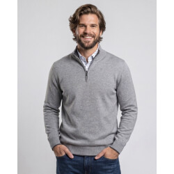 Campbell Schipperstrui mid grey melange