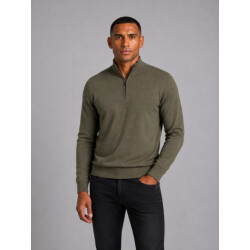 Saint Steve Cas 19480 60036 green melee half zip trui