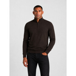 Saint Steve Elwin 50015 burnt coffee half zip trui