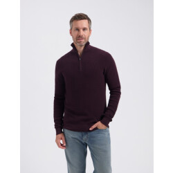 Saint Steve Dominic-s 80032 merlot half zip trui