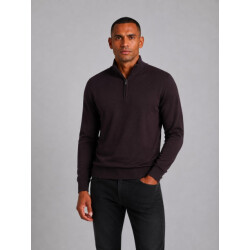 Saint Steve Cas 19480 80032 merlot half zip trui