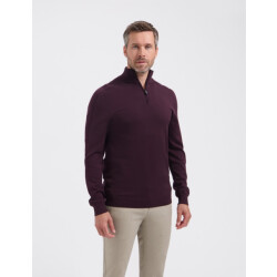 Saint Steve Elwin 80032 merlot half zip trui