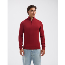 Saint Steve Elwin 50012 dark brick half zip trui