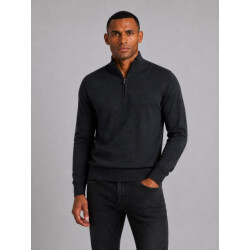 Saint Steve Cas 19480 90020 asphalt melee half zip trui