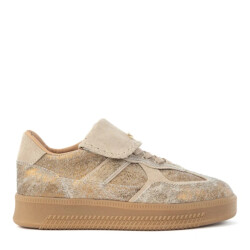 Babouche Ira sneakers gold beige lage sneakers dames