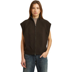G-Star Heavy moto zip vest knit wmn