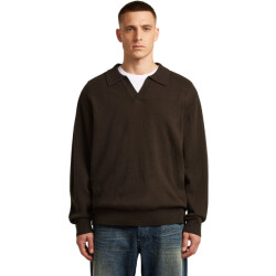 G-Star Wool refined polo collar knit