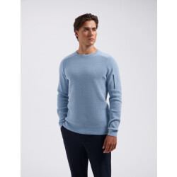 Saint Steve Lux 70045 ashley blue crew neck trui