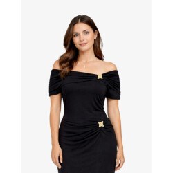Guess Dames top brigitte off shoulder zwart
