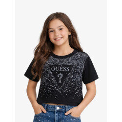 Guess Meisjes t-shirt midi zwart