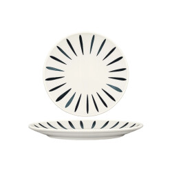 Bonna Dinerbord lavis black porselein 27 cm set van 6