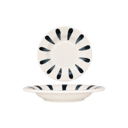 Bonna Pastabord lavis black porselein 23 cm (330cc) set van 2