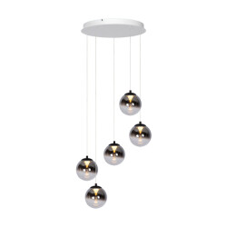 Atmooz Hanglamp monza 5 rond - Ø 45 x h 170 cm geïntegreerde led