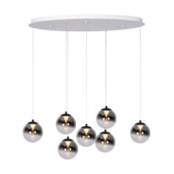Atmooz Hanglamp monza 7 ovaal - 90 x 32 x h 180 cm geïntegreerde led