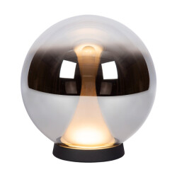 Atmooz Tafellamp nobus gerookt glas Ø 25 x h 27 cm geïntegreerde led