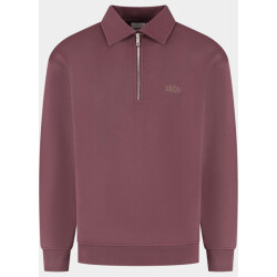 Bos Bright Blue Supply & co. half zip sweater heren aarav halfzip sweat sco26312aa07/6002