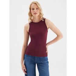 C.O.J. Denim Top liv burgundy