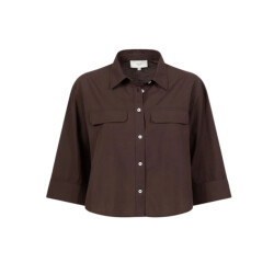 Âme Antwerp Cropped poplin shirt blouses odile