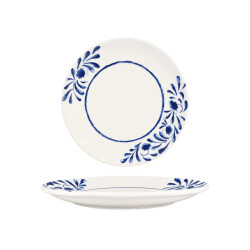 Bonna Dinerbord lavis blue porselein 25 cm set van 6