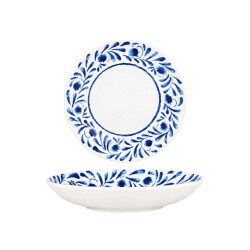 Bonna Diepbord lavis blue porselein 25 cm (1300cc) set van 6