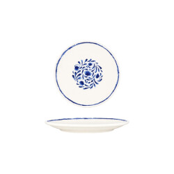 Bonna Dessertbord lavis blue porselein 21 cm set van 6