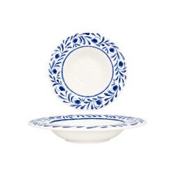 Bonna Pastabord lavis blue porselein 27 cm (500cc) set van 2
