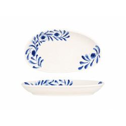 Bonna Serveerschaal lavis blue porselein 25x14 cm (380cc) set van 2