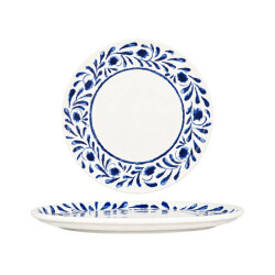 Bonna Pizzabord lavis blue porselein 32 cm set van 2