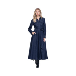 Geisha Dress dark blue denim