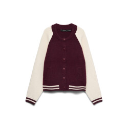 Vero Moda vmfrannie ls o-neck cardigan boo 10347204 windsor wine